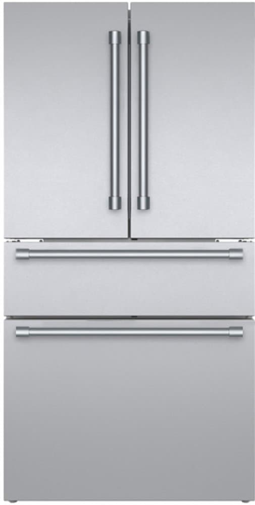Thermador - Professional Series 36 in. Wide 20.4 Cu. Ft. 4-Door French Door Bottom Freezer Smart Counter-Depth Refrigerator - Stainless Steel