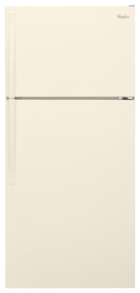 Whirlpool - 28 in. Wide 14.3 cu. ft. Top-Freezer Refrigerator - Biscuit