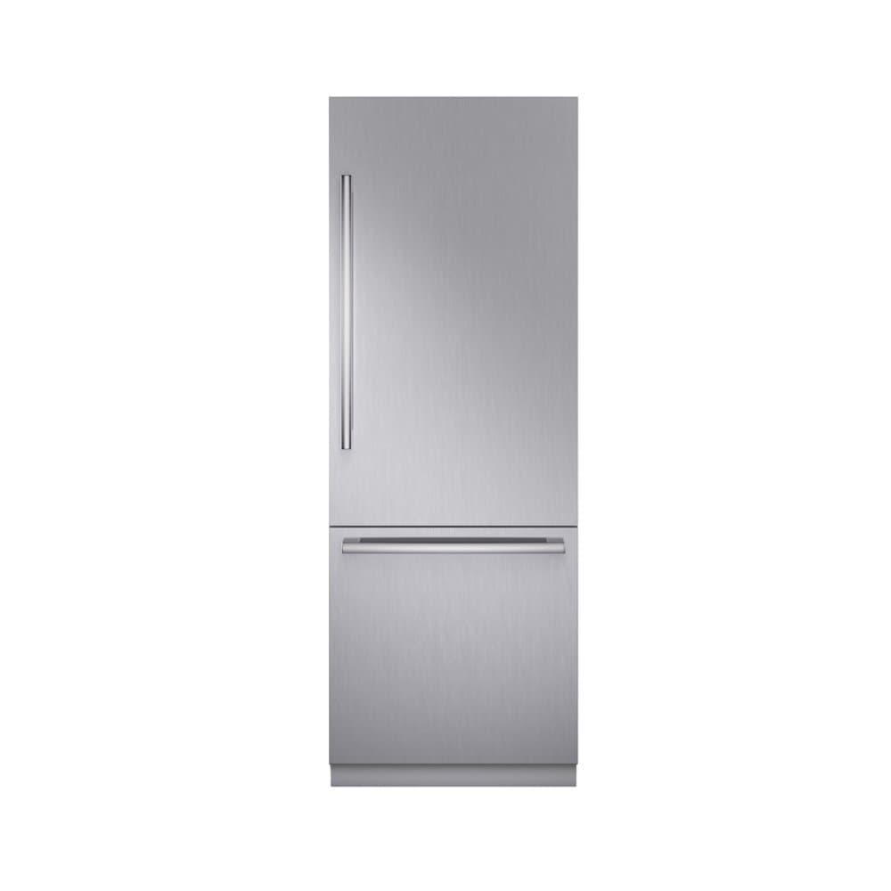 Bosch - Benchmark Series 30 in. Wide 16.5 Cu. Ft. Bottom Freezer Built-in Smart Refrigerator - Stainless Steel