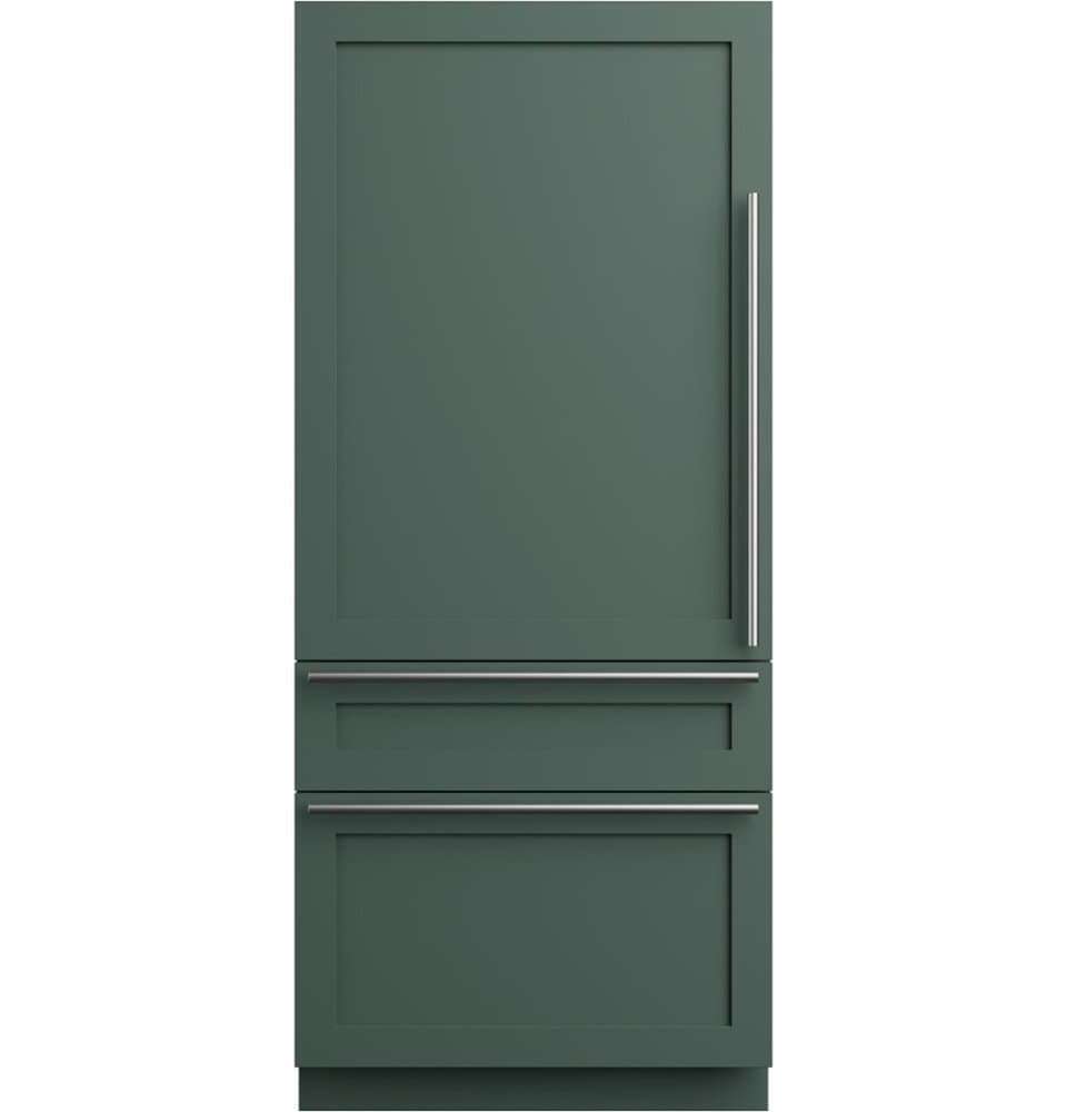 Café - 36 in. Wide 20.1 Cu. Ft. Smart Integrated Bottom-Freezer Built-In Counter-Depth Refrigerator - Left Swing - Custom Panel Ready