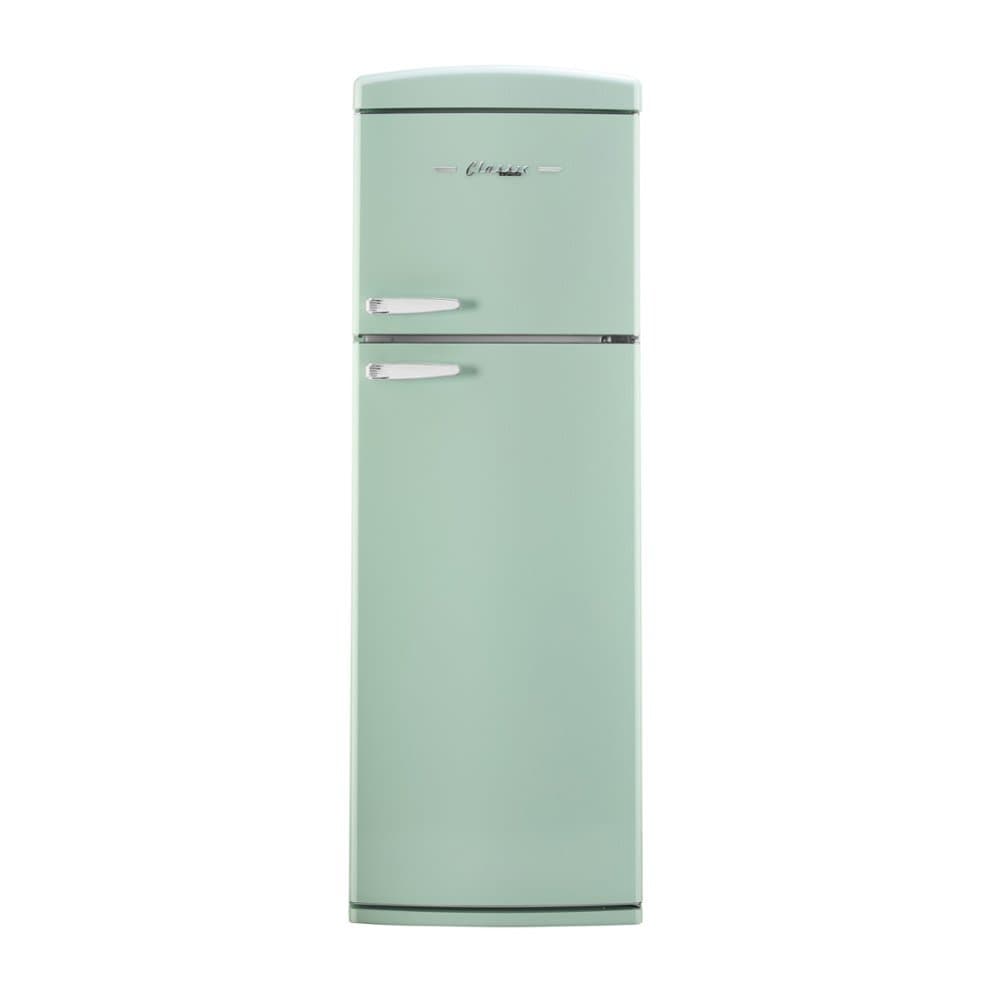 Unique Appliances - 24 in. Wide Classic Retro 11 cu.ft. Top Freezer Refrigerator - Summer Mint Green