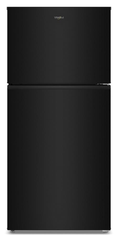 Whirlpool - 30-inch Wide Top Freezer Refrigerator with Total Coverage Cooling- 19 Cu. Ft - Black