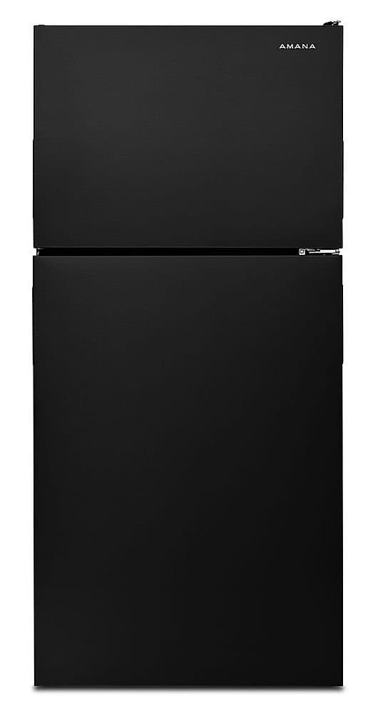 Amana - 30 in. Wide 18 cu. ft. Top-Freezer Refrigerator with Garden Fresh Crisper Bins - Black