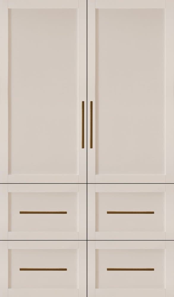 SKS - 48-inch 26 Cu. Ft. Smart Built-in 6-Door French Door Refrigerator with Craft Ice - Custom Panel Ready