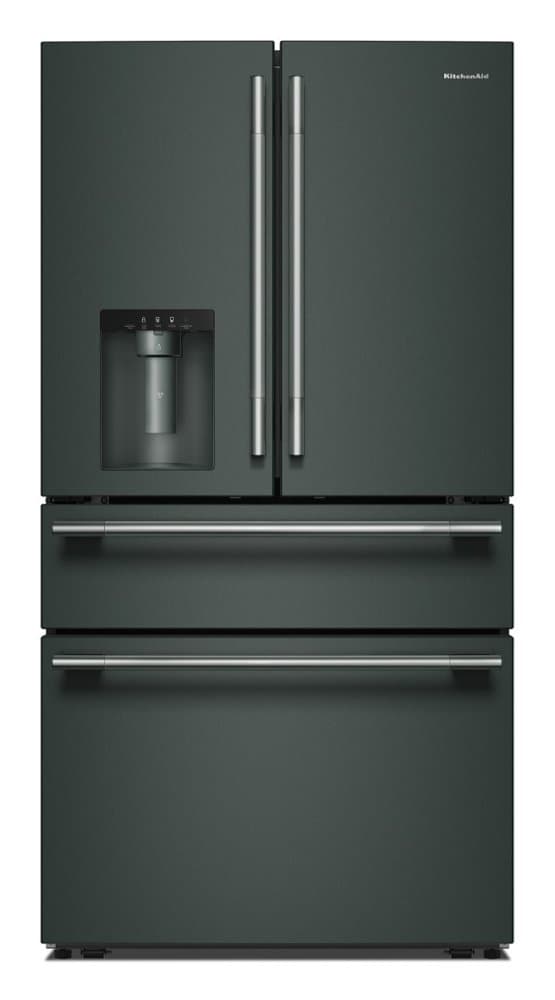 KitchenAid - 36 in. Wide 29 cu. ft. French Door Refrigerator with Exterior Water and Ice and FreshChill Full- Refrigerated Drawer - Juniper