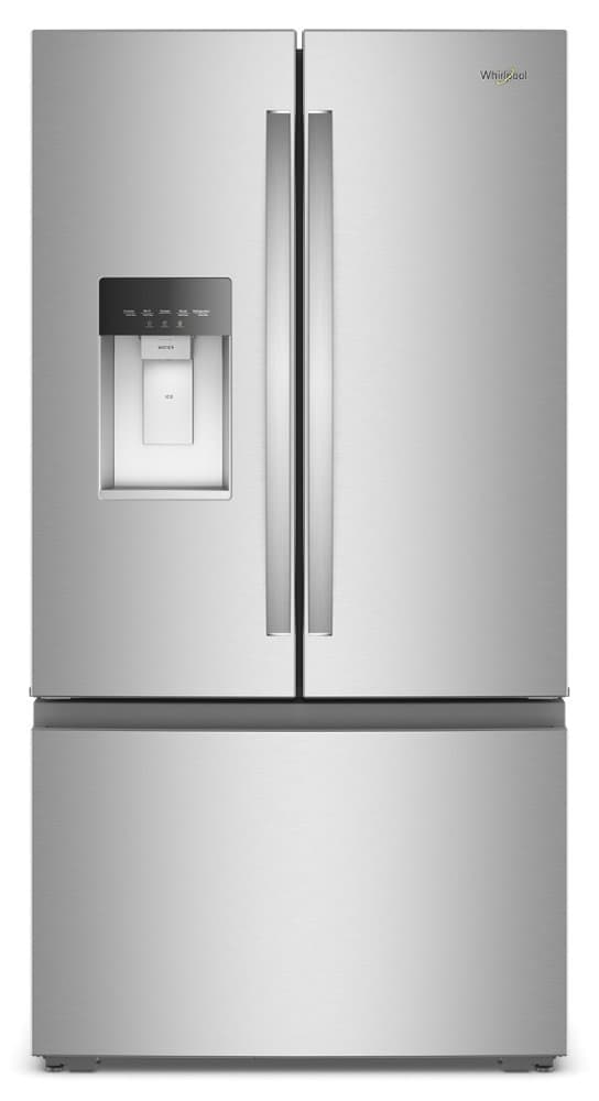 Whirlpool - 36 in. Wide 23 cu. ft. French Door Refrigerator with Dual Ice Makers - Fingerprint-Resistant Stainless Finish