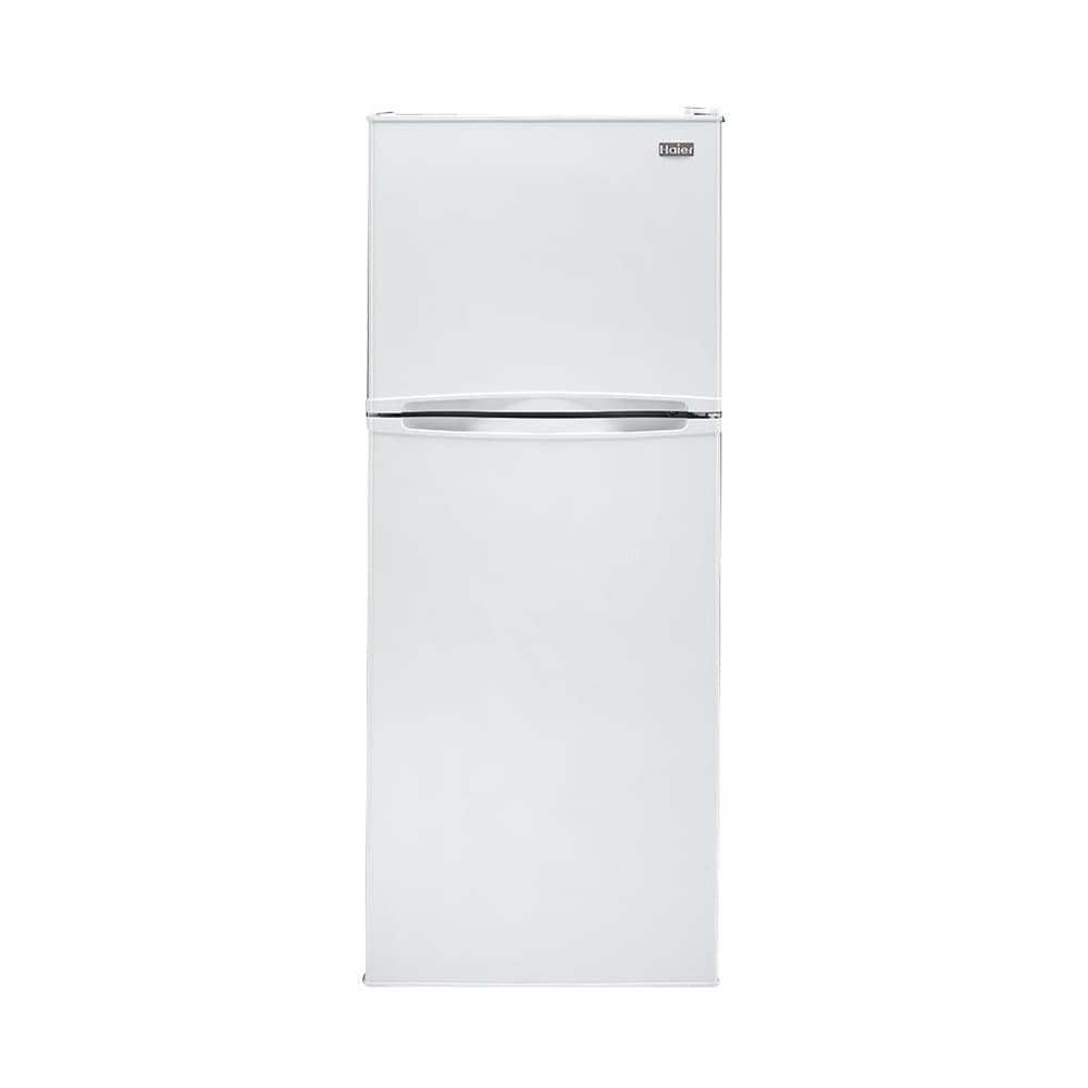 Haier - 24 in. Wide 9.8 Cu. Ft. Top-Freezer Refrigerator with Adjustable Spill Proof Glass Shelves - White