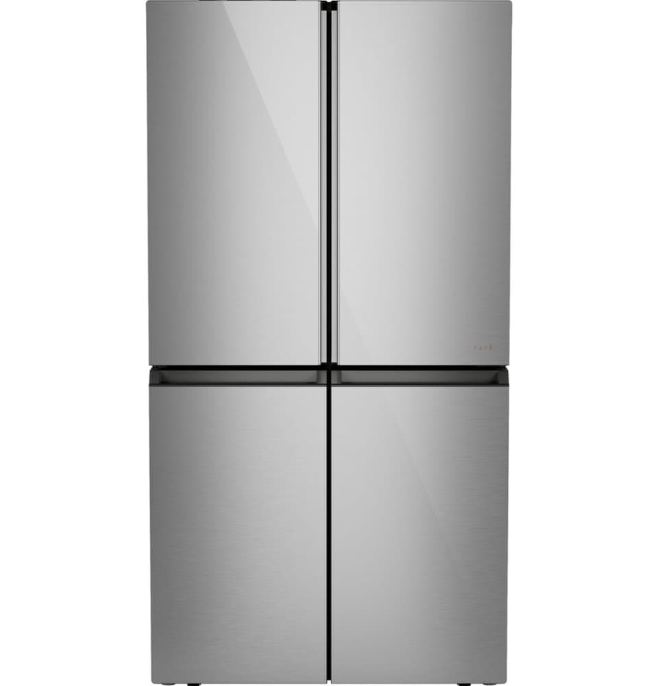 Café - 36 in. Wide 22.9 Cu. Ft. 4-Door French Door Counter-Depth Smart Refrigerator with Dual-Dispense AutoFill Pitcher - Platinum Glass