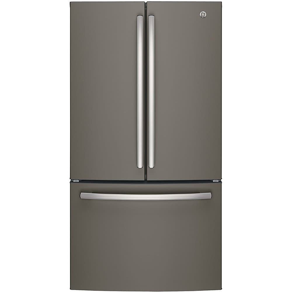 GE - 36 in. Wide 27.0 Cu. Ft. French Door Refrigerator with Internal Water Dispenser - Slate
