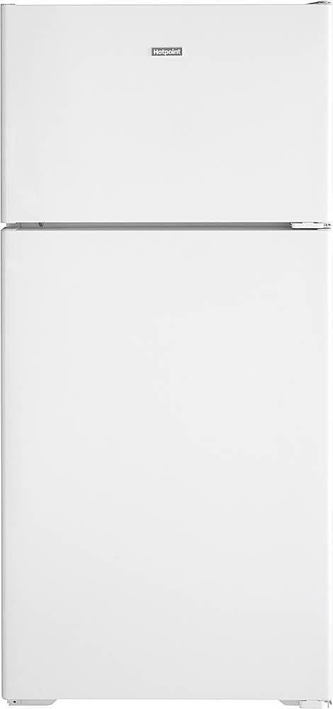 Hotpoint - 28 in. Wide 15.6 Cu. Ft. Top-Freezer Refrigerator with LED Interior Lighting - White