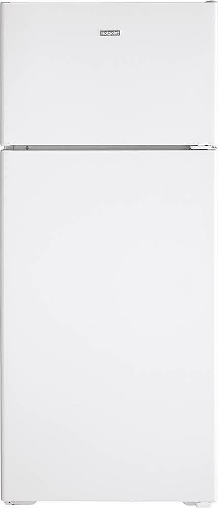 Hotpoint - 28 in. Wide 17.5 Cu. Ft. Top-Freezer Refrigerator with LED Interior Lighting - White