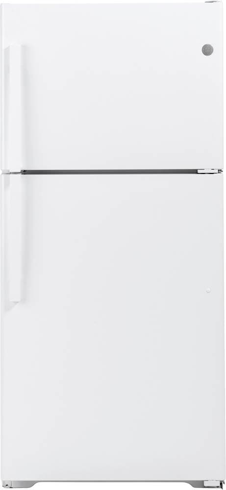 GE - 30 in. Wide 19.2 Cu. Ft. Top-Freezer Refrigerator with Premium Inner Door Modular Bins - White