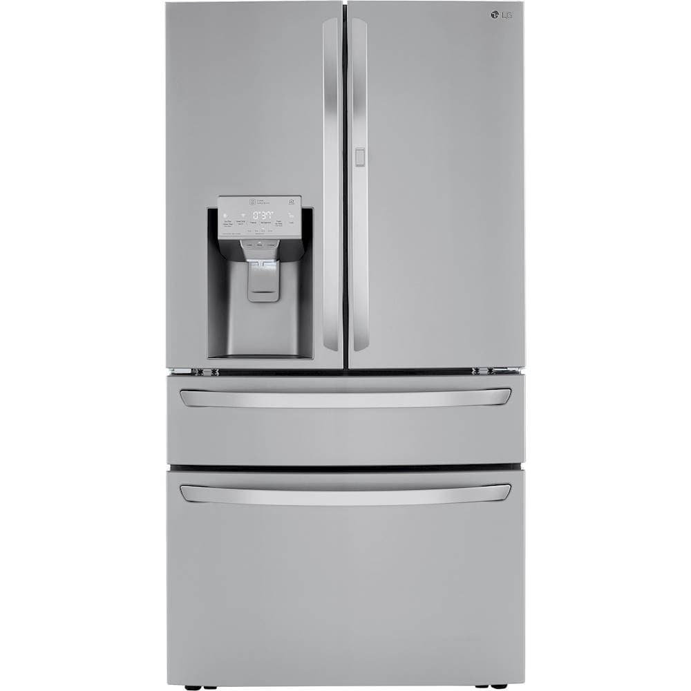 LG - 36-in Wide 29.5 Cu. Ft. 4-Door French Door-in-Door Smart Refrigerator with Craft Ice - Stainless Steel