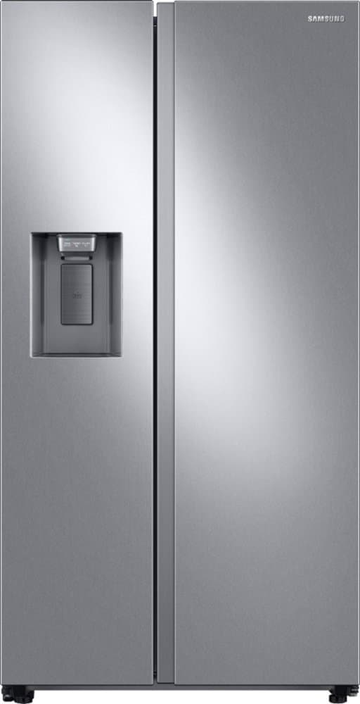 Samsung - 36 in. Wide 27.4 cu. ft. Side-by-Side Refrigerator with Large Capacity - Stainless Steel
