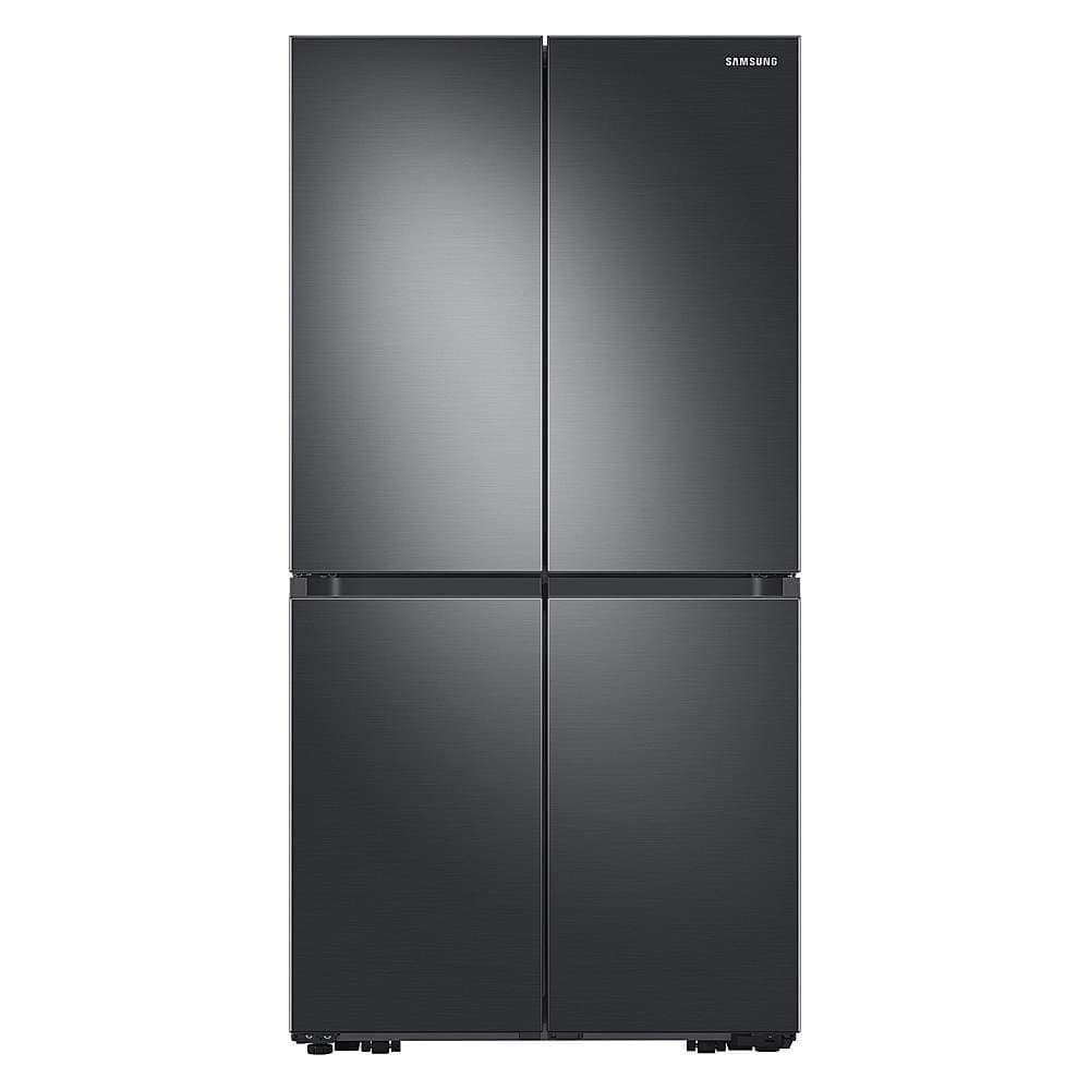 Samsung - 36 in. Wide 29 cu. ft. 4-Door Flex French Door Smart Refrigerator with Dual Ice Maker - Black Stainless Steel