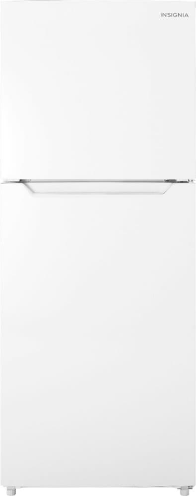 Insignia™ - 24 in. Wide 10 Cu. Ft. Top-Freezer Refrigerator with Reversible Door and ENERGY STAR Certification - White