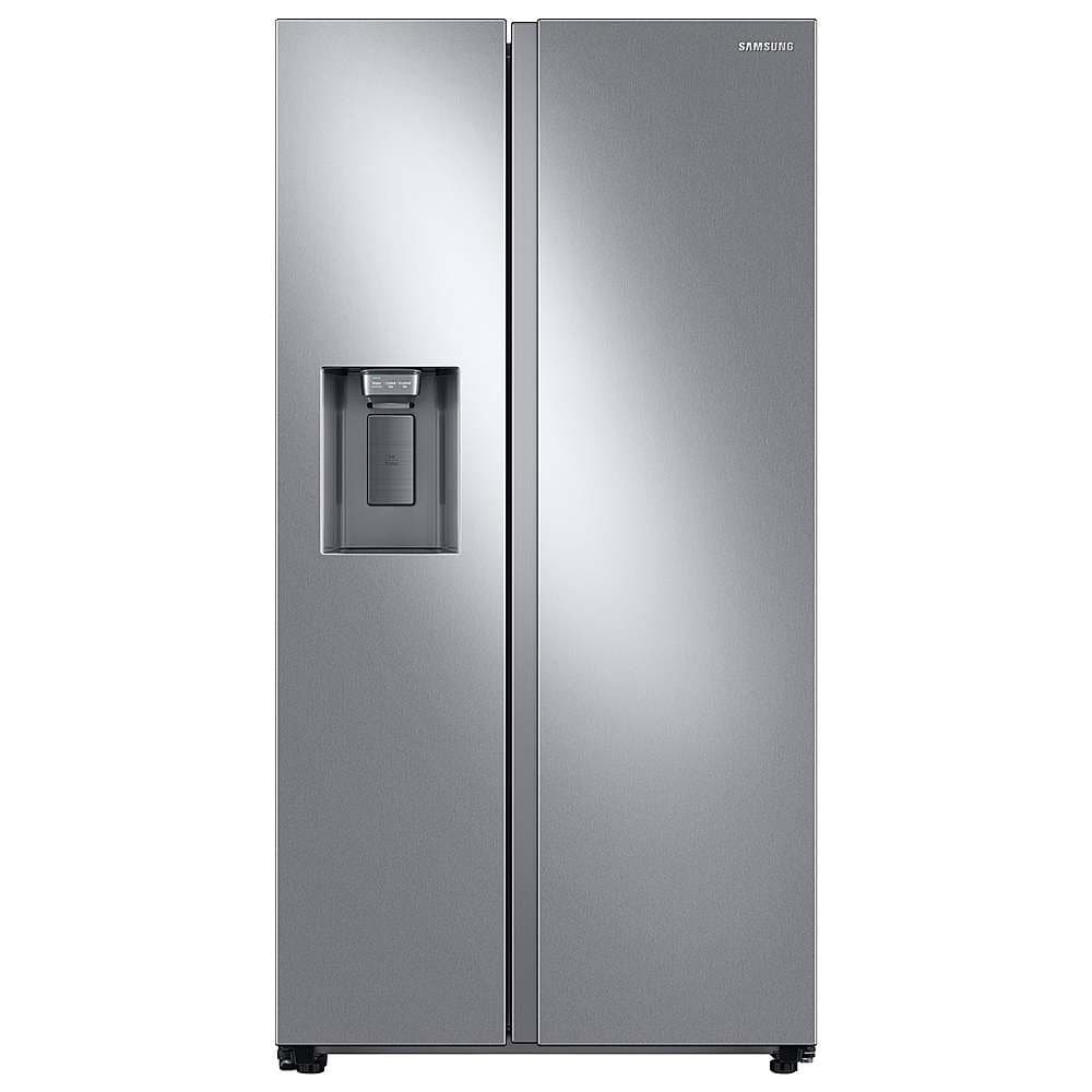 Samsung - 36 in. Wide 27.4 cu. ft. Side-by-Side Smart Refrigerator with Large Capacity - Stainless Steel