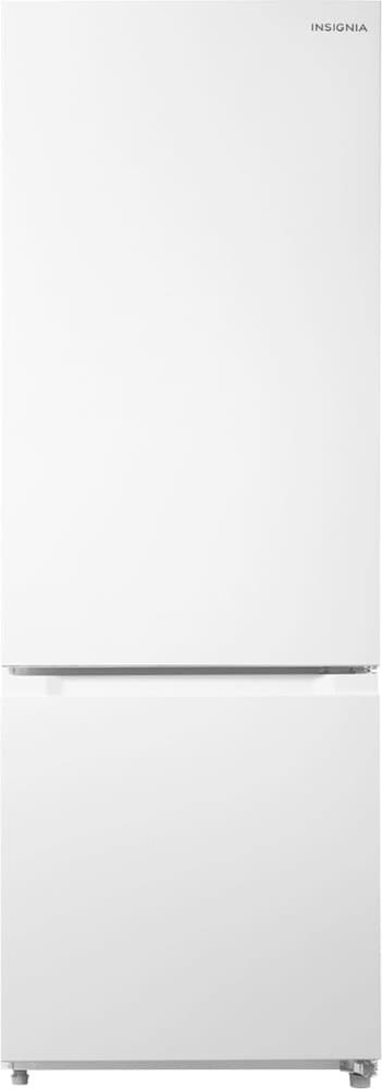 Insignia™ - 24 in. Wide 11.5 Cu. Ft. Bottom Mount Refrigerator with ENERGY STAR Certification - White