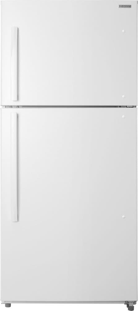 Insignia™ - 30 in. Wide 18 Cu. Ft. Top-Freezer Refrigerator with Handles - White