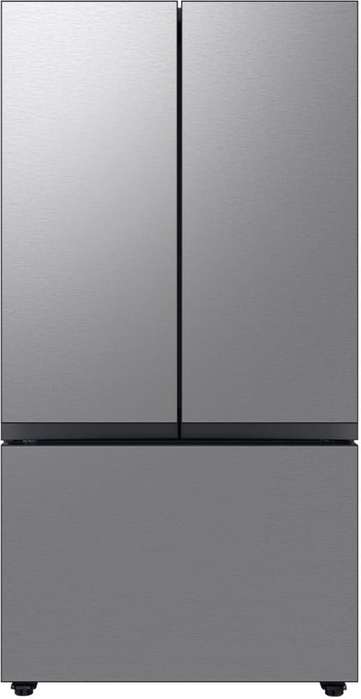 Samsung - 36 in. Wide BESPOKE 24 cu. ft. 3-Door French Door Counter Depth Smart Refrigerator with AutoFill Water Pitcher - Stainless Steel