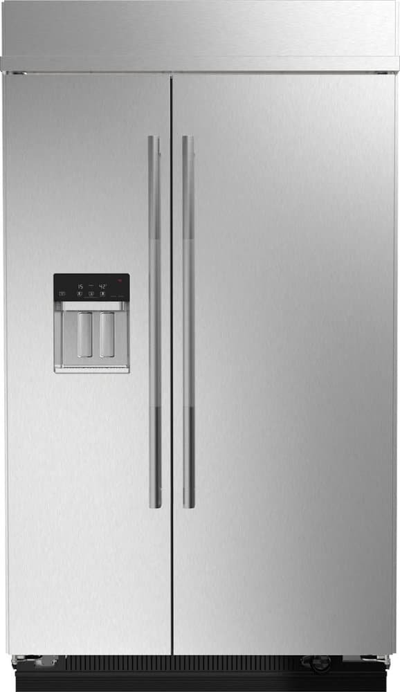 JennAir - 48 in. Wide 29.4 Cu. Ft. Side-by-Side Refrigerator with Water Dispenser - Stainless Steel