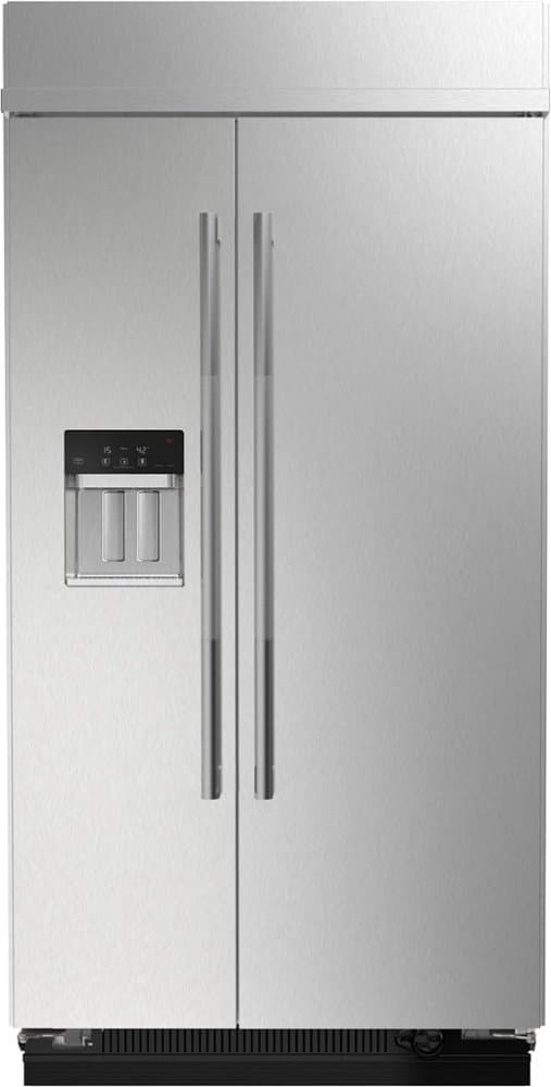 JennAir - 42 in. Wide 25.5 Cu. Ft. Side-by-Side Refrigerator with Water Dispenser - Stainless Steel