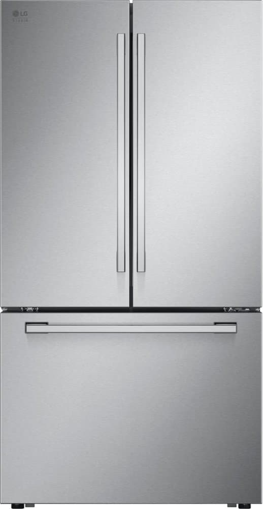 LG - STUDIO 36-in Wide Counter-Depth MAX 26.5 Cu. Ft. French Door Smart Refrigerator with Internal Water Dispenser - Stainless Steel