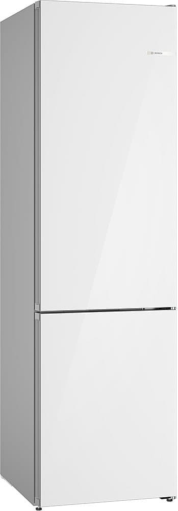 Bosch - 800 Series 24 in. Wide 12.8 Cu. Ft Bottom Freezer Counter-Depth Smart Refrigerator with Internal Ice and Water Dispenser - White