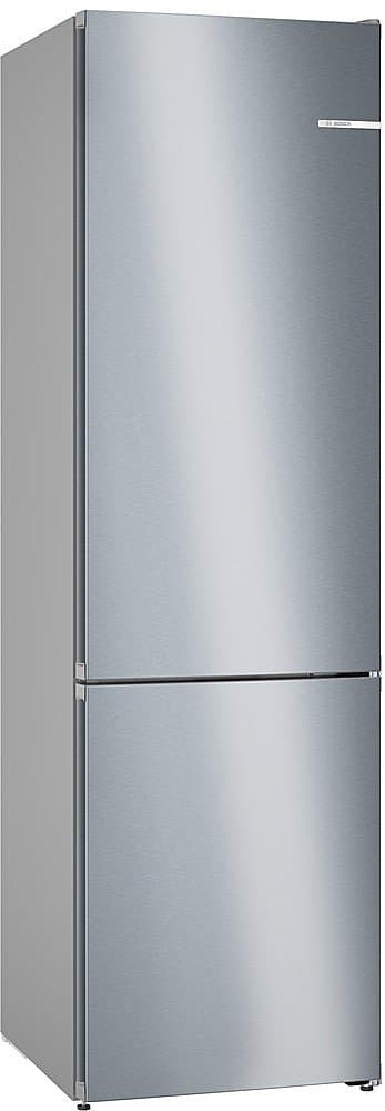 Bosch - 500 Series 24 in. Wide 12.8 Cu. Ft Bottom Freezer Counter-Depth Smart Refrigerator - Stainless Steel