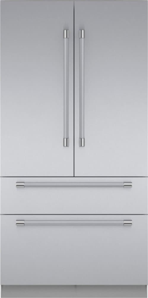 Thermador - Freedom Collection 42 in. Wide 23.1 Cu. Ft. French Door Bottom Freezer Built-in Smart Refrigerator - Stainless Steel