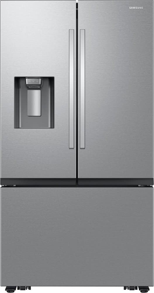 Samsung - 36 in. Wide 31 cu. ft. 3-Door French Door Smart Refrigerator with Four Types of Ice - Stainless Steel