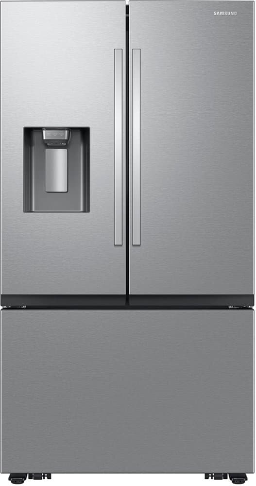 Samsung - 36 in. Wide 26 cu. ft. French Door Counter Depth Smart Refrigerator with Four Types of Ice - Stainless Steel