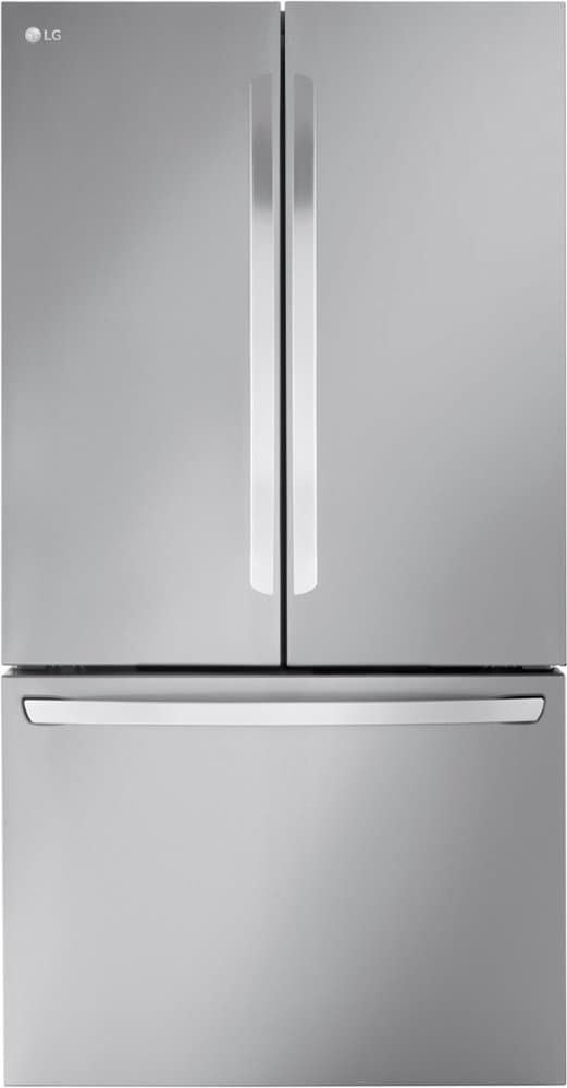 LG - 36-in Wide Standard-Depth MAX 31.7 Cu. Ft. French Door Smart Refrigerator with Internal Water Dispenser - Stainless Steel