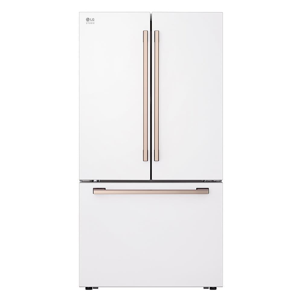 LG - STUDIO 36-in Wide Counter-Depth MAX 26.5 Cu. Ft. French Door Smart Refrigerator with Internal Water Dispenser - Essence White