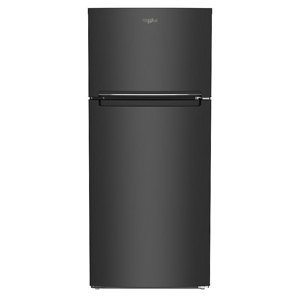 Whirlpool - 28 in. Wide 16.3 cu. ft. Top-Freezer Refrigerator with Flexi-Slide Bin - Black