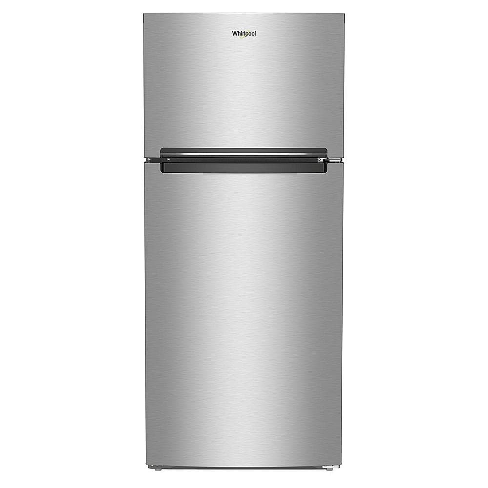 Whirlpool - 28 in. Wide 16.3 cu. ft. Top-Freezer Refrigerator with Flexi-Slide Bin - Stainless Steel