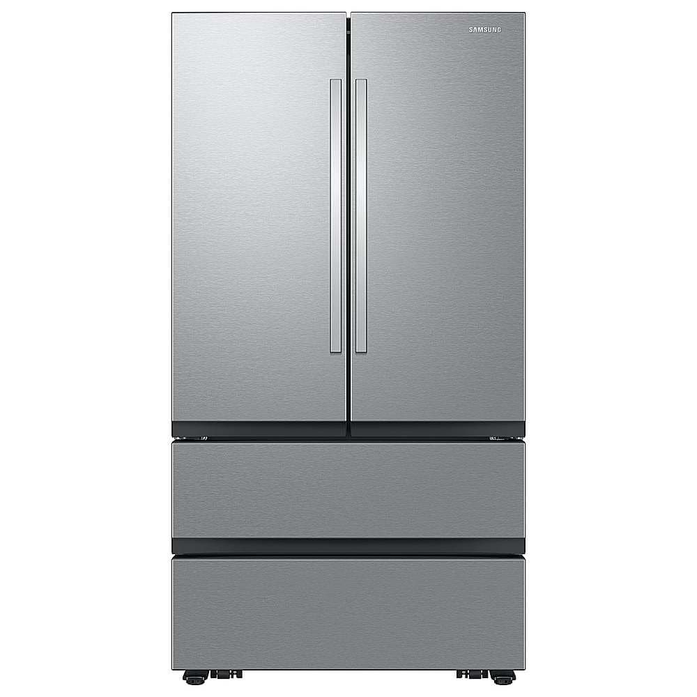 Samsung - 36 in. Wide Open Box 31 cu. ft. 4-Door French Door Smart Refrigerator with Dual Auto Ice Maker - Stainless Steel