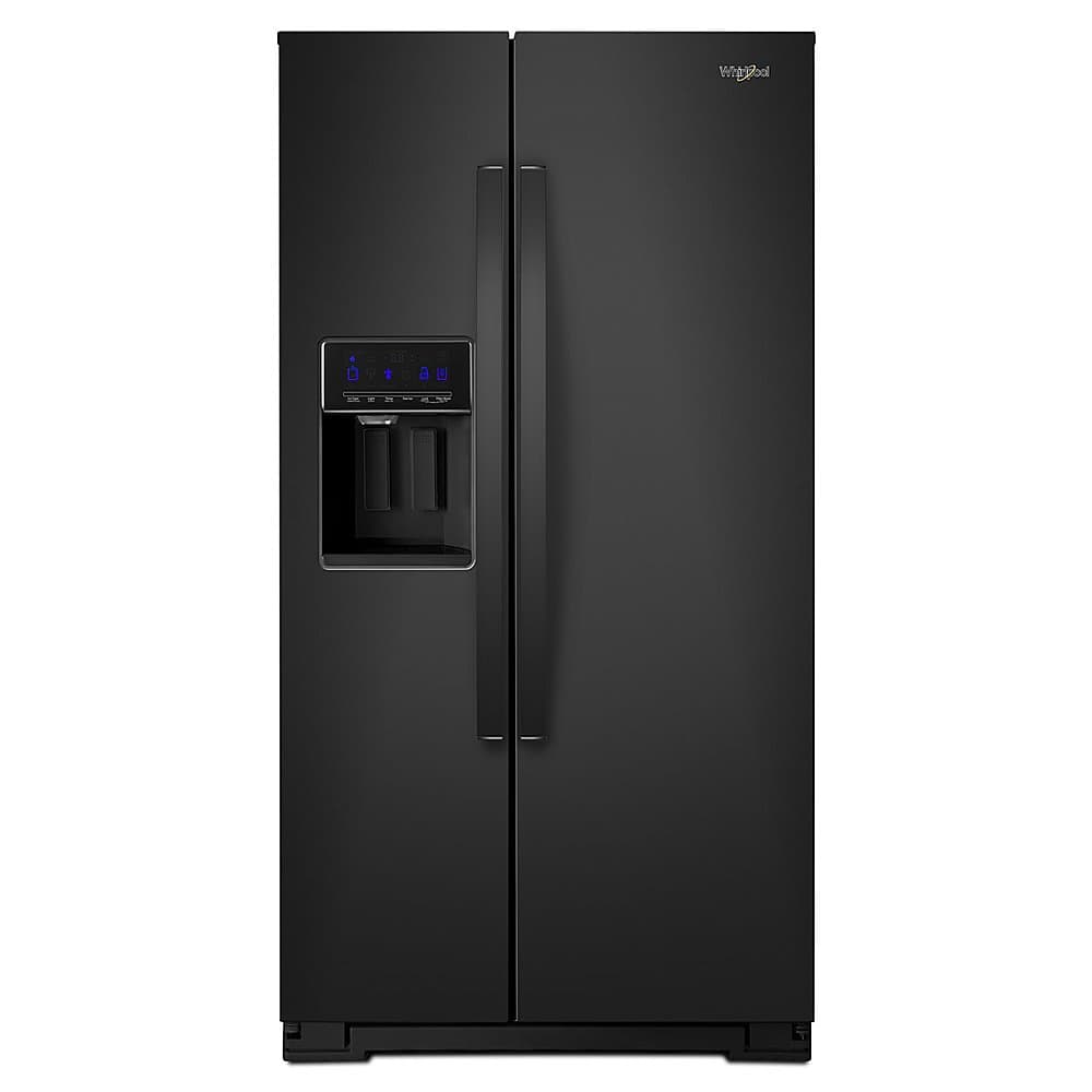 Whirlpool - 20.6 Cu. Ft. Side-by-Side Counter-Depth Refrigerator - Black