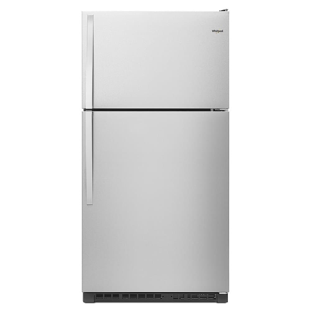 Whirlpool - 20.5 Cu. Ft. Top-Freezer Refrigerator - Monochromatic Stainless Steel