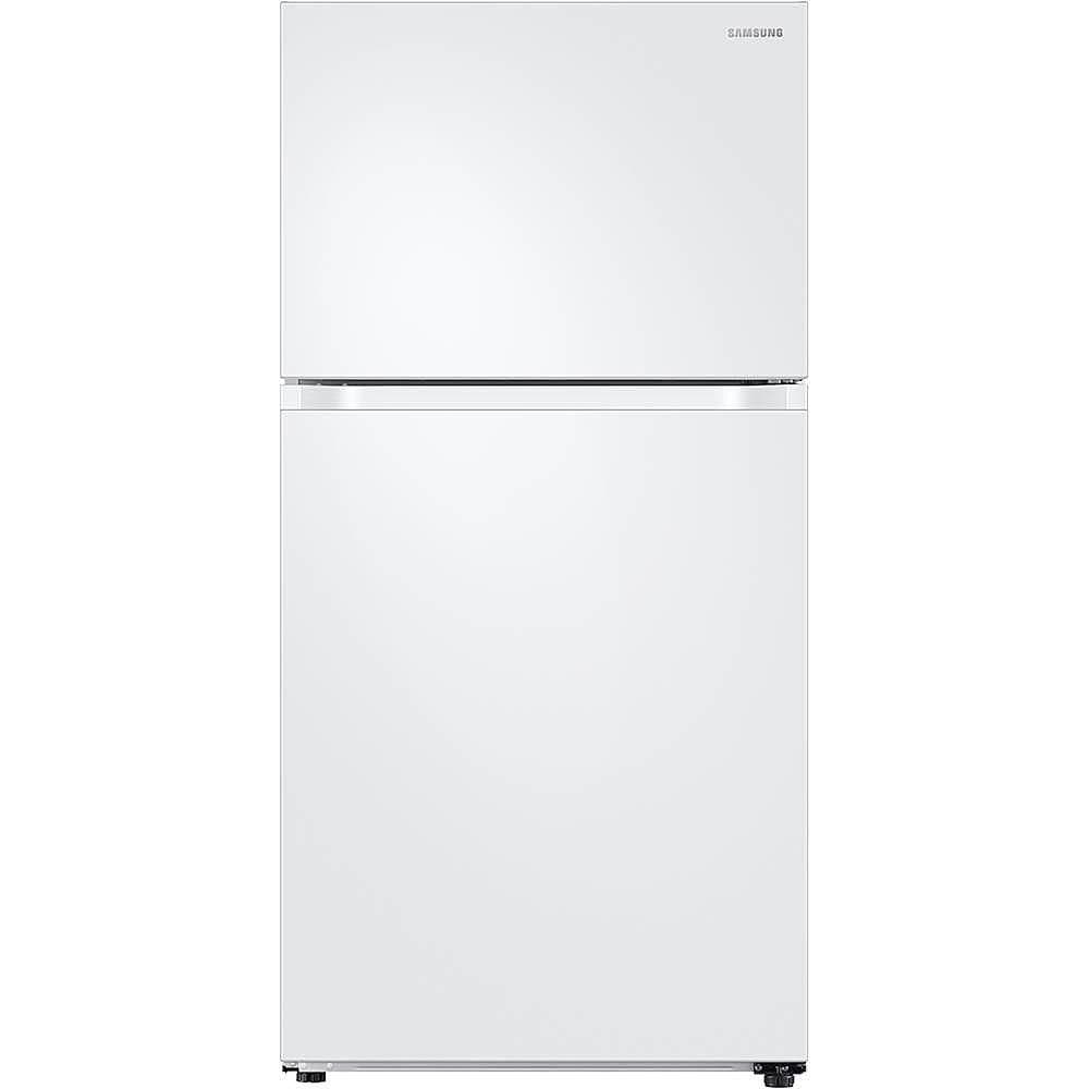 Samsung - 33 in. Wide 21.1 Cu. Ft. Top-Freezer Refrigerator - White