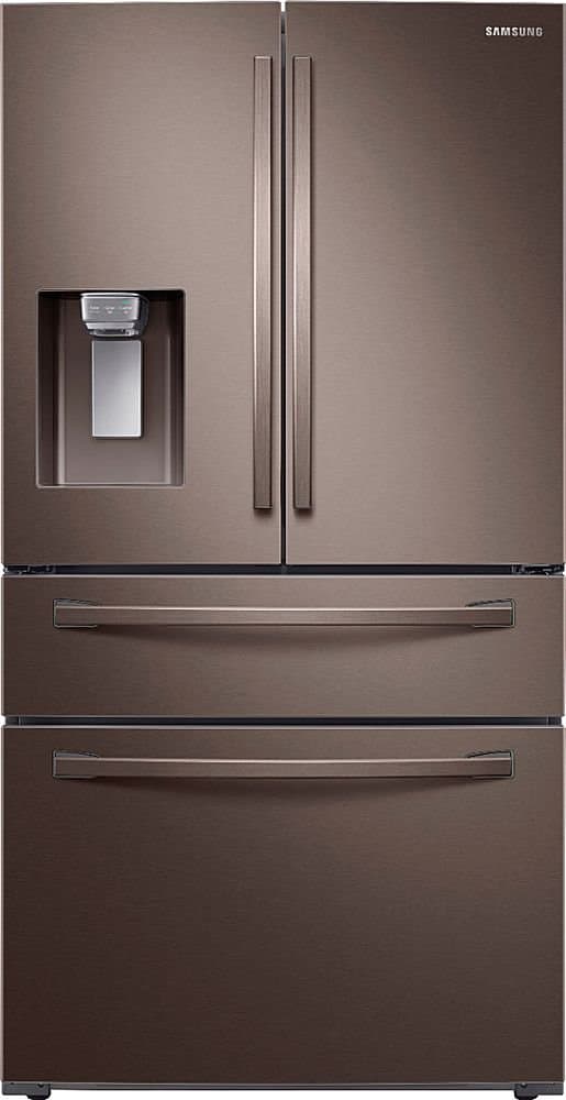 Samsung - 36 in. Wide 22.6 Cu. Ft. 4-Door French Door Counter Depth Refrigerator - Tuscan Stainless Steel