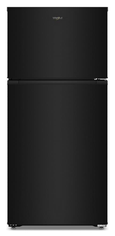Whirlpool - 28 in. Wide 14.3 cu. ft. Top Freezer Refrigerator with Total Coverage Cooling - Black