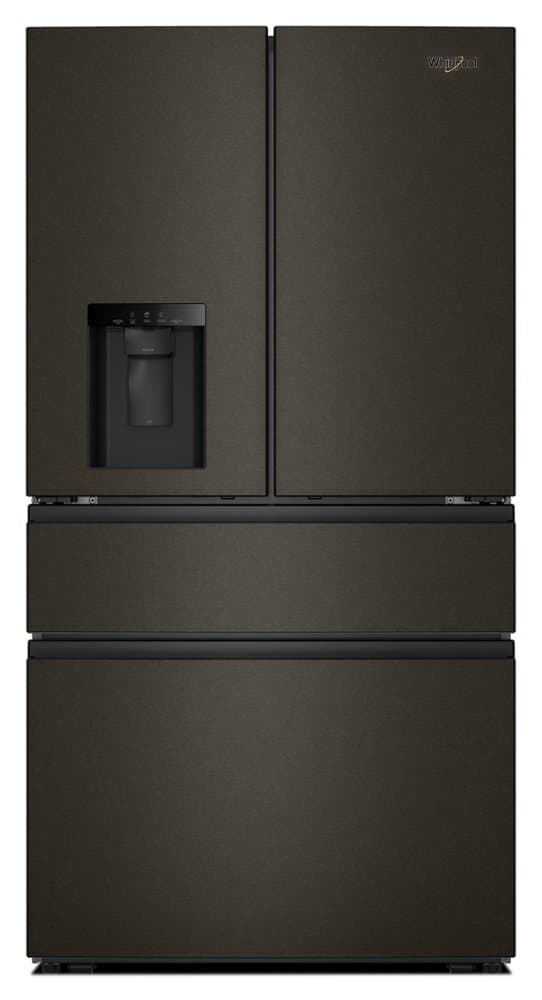 Whirlpool - 36 in. Wide 29 cu. ft. Family-Sized Capacity French Door Refrigerator with Flexible Temperature Drawer - Print Resist Blk Stnlss