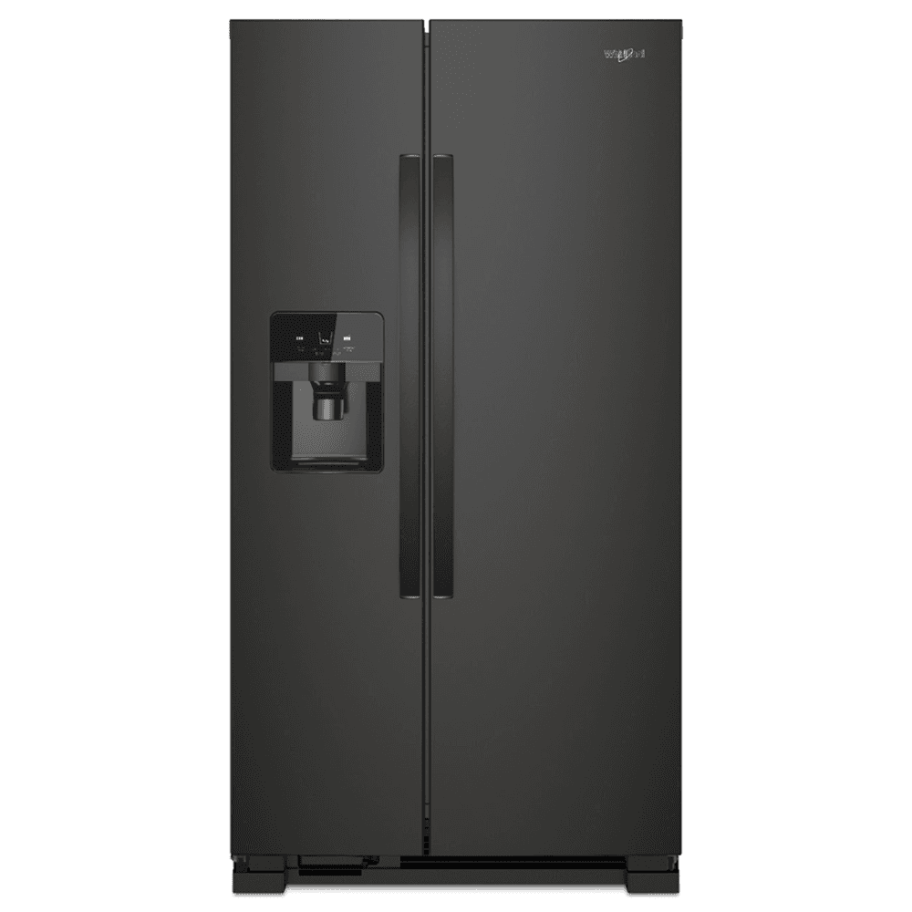 Whirlpool - 36 in. Wide 25 cu. ft. Side-by-Side Refrigerator - Black