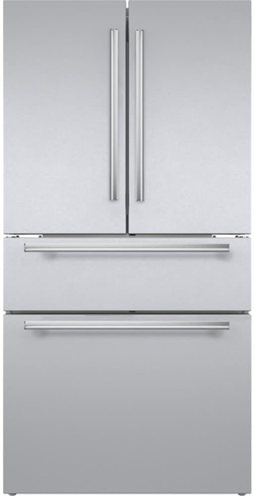 Thermador - Masterpiece Series 36 in. Wide 20.4 Cu. Ft. 4-Door French Door Bottom Freezer Smart Counter-Depth Refrigerator - Stainless Steel