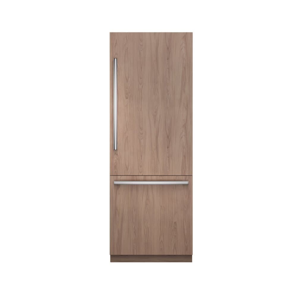Bosch - Benchmark Series 30 in. Wide 16.5 Cu. Ft. Bottom Freezer Built-in Smart Refrigerator - Custom Panel Ready