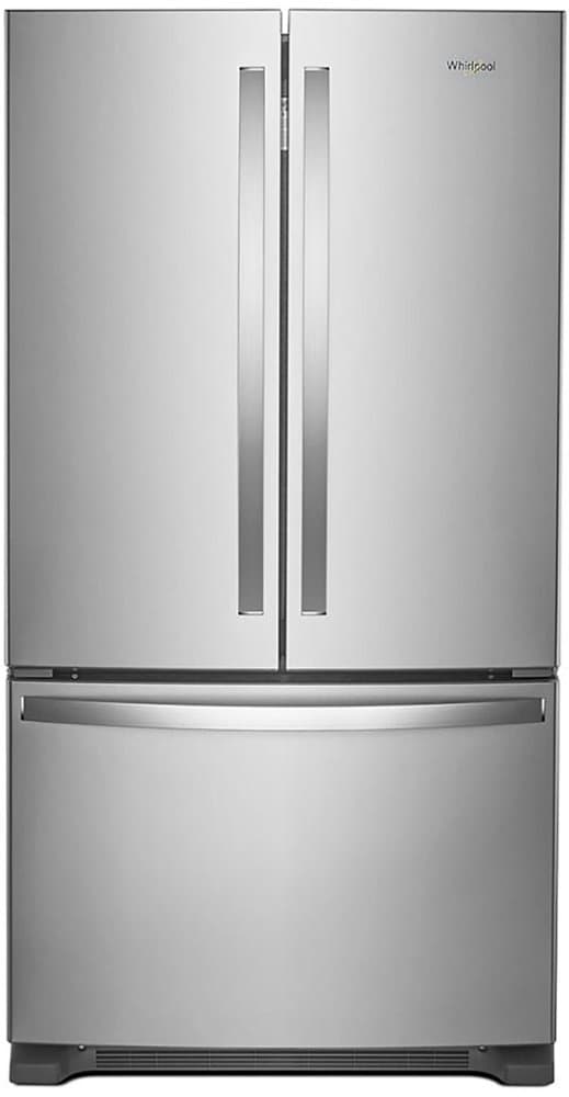 Whirlpool - 36 in. Wide 25 cu. ft. French Door Smart Refrigerator with Elevated Deli Drawer - Stainless Steel
