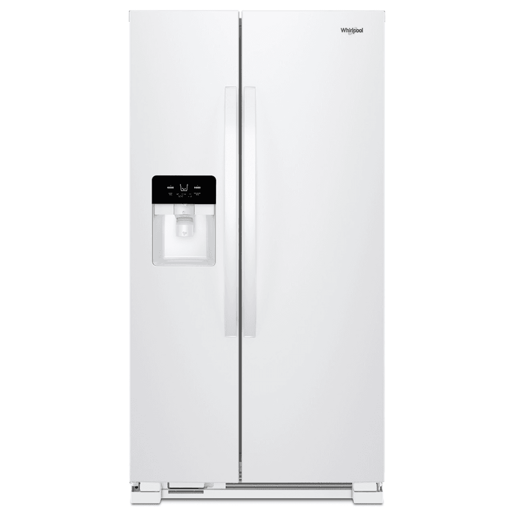 Whirlpool - 33 in. Wide 21 cu. ft. Side-by-Side Refrigerator with LED Interior Lighting - White