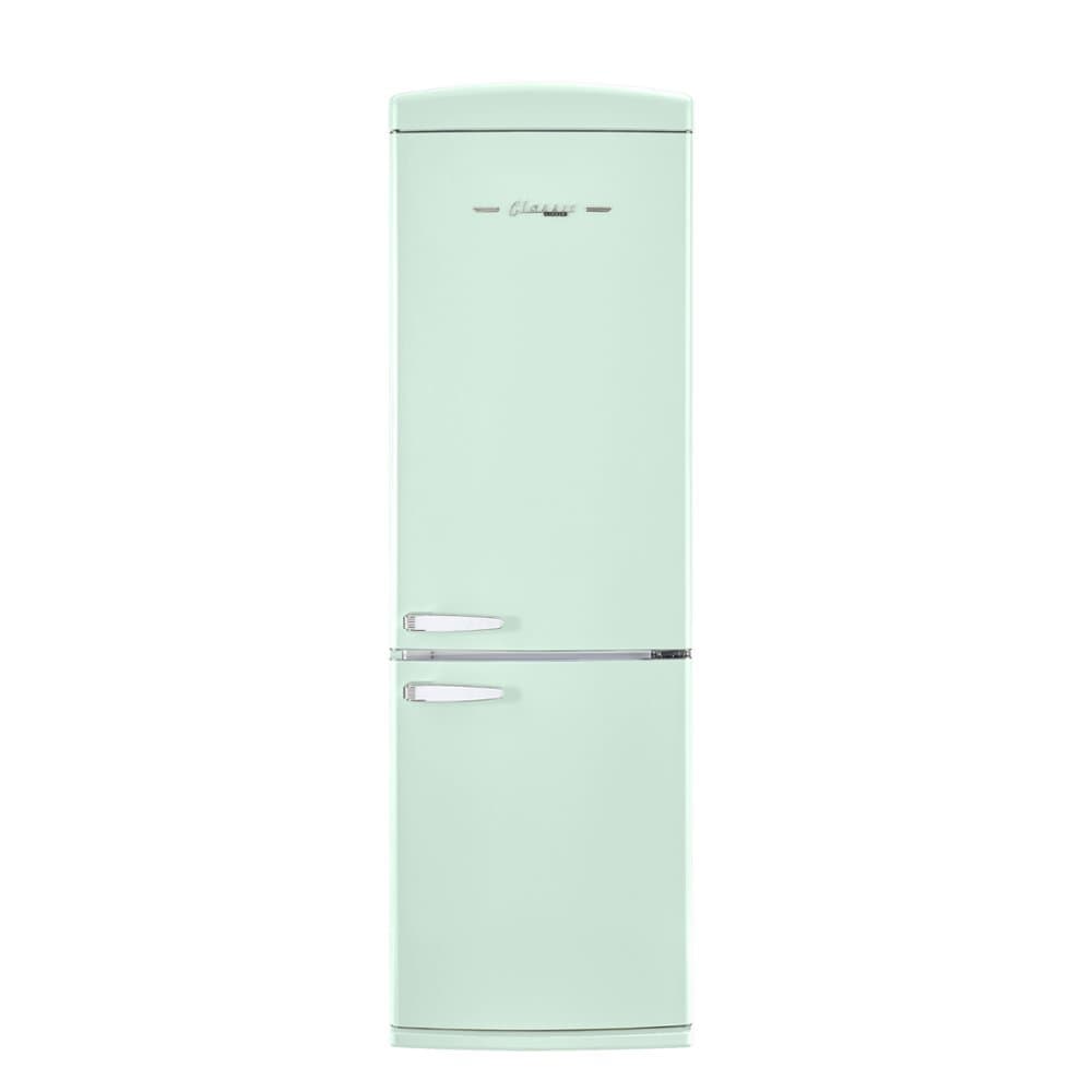 Unique Appliances - 24 in. Wide Classic Retro 23.8 in 11.7 cu. ft. Frost Free Retro Bottom Freezer Refrigerator ENERGY STAR - Summer Mint Green