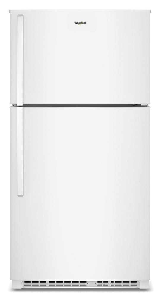 Whirlpool - 33 in. Wide 21.3 cu. ft. Top-Freezer Refrigerator with Total Coverage Cooling - White